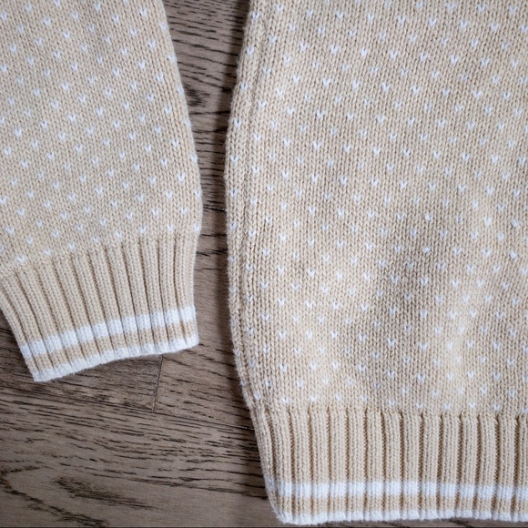 *SOLD* vintage cotton hearts sweater - Picture 6 of 9